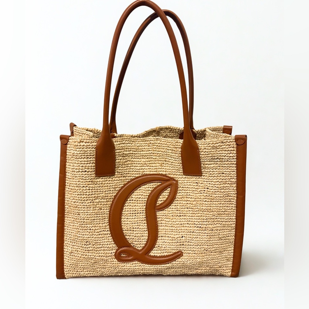 Sold‼️Christian Louboutin Raffia Tote - Picture 2 of 6